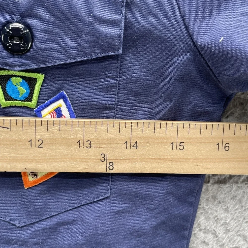 VTG Boy Scouts of America Shirt Youth Small BSA Patches Embroidered USA Uniform